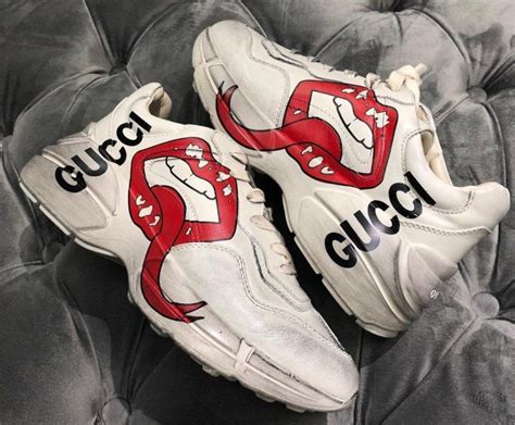 gucci rhyton red lips|Gucci rhyton sneaker sale.